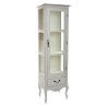 Stand Espositore DKD Home Decor Cristallo Naturale Legno Bianco (48 x 35 x 160 cm)