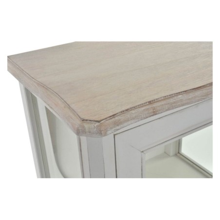 Stand Espositore DKD Home Decor Cristallo Naturale Legno Bianco (48 x 35 x 160 cm)