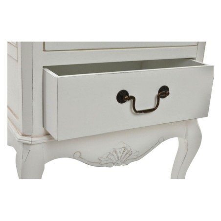 Stand Espositore DKD Home Decor Cristallo Naturale Legno Bianco (48 x 35 x 160 cm)