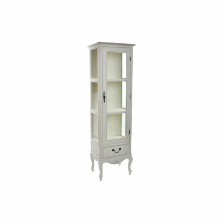 Stand Espositore DKD Home Decor Cristallo Naturale Legno Bianco (48 x 35 x 160 cm)