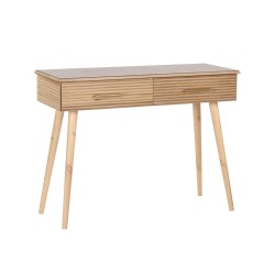 Ingresso DKD Home Decor 100 x 40 x 76 cm Dorato Marrone Chiaro Legno di paulownia Legno MDF