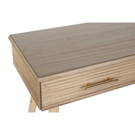 Ingresso DKD Home Decor 100 x 40 x 76 cm Dorato Marrone Chiaro Legno di paulownia Legno MDF