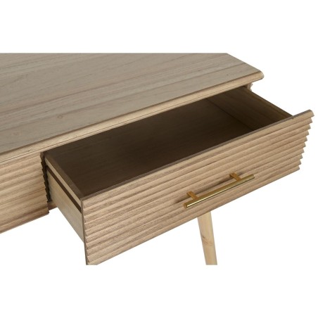 Ingresso DKD Home Decor 100 x 40 x 76 cm Dorato Marrone Chiaro Legno di paulownia Legno MDF