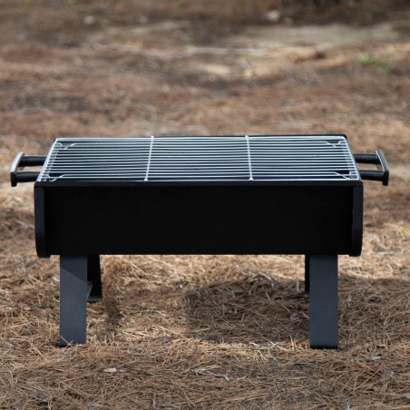 Barbecue Portatile Aktive Acciaio 45 x 25 x 30 cm Nero (2 Unità)