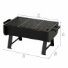 Barbecue Portatile Aktive Acciaio 45 x 25 x 30 cm Nero (2 Unità)