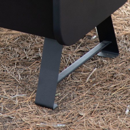 Barbecue Portatile Aktive Acciaio 45 x 25 x 30 cm Nero (2 Unità)