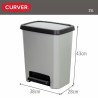 Secchio della spazzatura Curver Grigio Plastica 25 L (5 Unità)