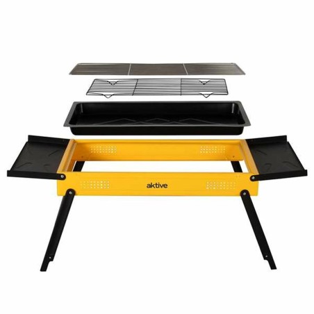 Barbecue Portatile Aktive Acciaio 89 x 33 x 33 cm Giallo