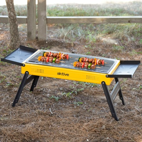 Barbecue Portatile Aktive Acciaio 89 x 33 x 33 cm Giallo