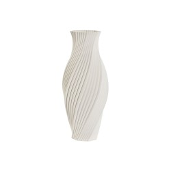 Vaso Home ESPRIT Bianco Gres Moderno 16 x 16 x 40 cm
