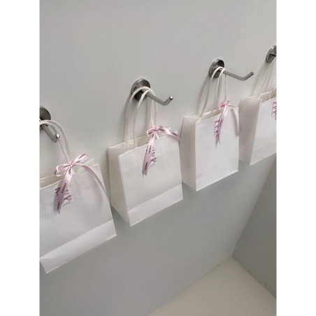 Busta di Carta Algon Bianco 26 x 14 x 31 cm (24 Unità)