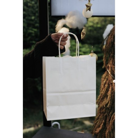 Busta di Carta Algon Bianco 26 x 14 x 31 cm (24 Unità)