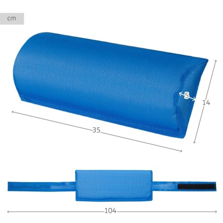 Cuscino per sedie Aktive Azzurro 35 x 5 x 14 cm (12 Unità)