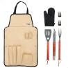 Set Utensili da Barbecue Aktive 7 Pezzi Barbecue Acciaio inossidabile 42 x 67 x 3 cm (4 Unità)