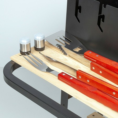 Set Utensili da Barbecue Aktive 7 Pezzi Barbecue Acciaio inossidabile 42 x 67 x 3 cm (4 Unità)
