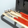 Set Utensili da Barbecue Aktive 7 Pezzi Barbecue Acciaio inossidabile 42 x 67 x 3 cm (4 Unità)
