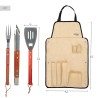 Set Utensili da Barbecue Aktive 7 Pezzi Barbecue Acciaio inossidabile 42 x 67 x 3 cm (4 Unità)