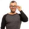 Montatura per Occhiali Uomo Lozza VL4137 54BLKM