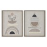 Tela Home ESPRIT Beige Moderno Scandinavo 40 x 4 x 50 cm (2 Unità)