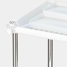 Contenitore per Sistemare per Mobile da Cucina Max Home Bianco 2 Mensole 2 Unità 37,5 x 25,5 x 19 cm