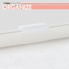Contenitore per Sistemare per Mobile da Cucina Max Home Bianco 2 Mensole 2 Unità 37,5 x 25,5 x 19 cm