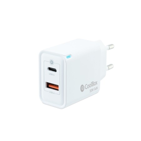 Caricabatterie da Parete CoolBox COO-CUP-30CA Bianco 20 W