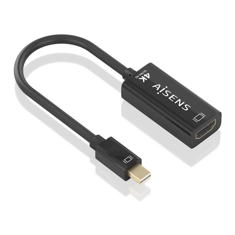 Adattatore Mini Display Port con HDMI Aisens Nero 15 cm Adattatore Mini Display Port con HDMI Aisens Nero 15 cm
