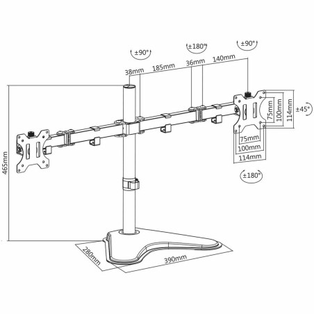 Supporto da Tavolo per Schermo V7 DS2FSD-2N 32"