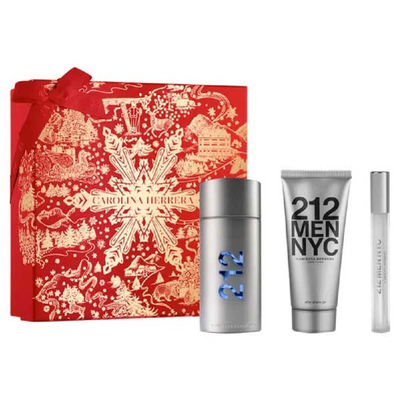 Cofanetto Profumo Uomo Carolina Herrera 212 Men EDT 100 ml Cofanetto Profumo Uomo Carolina Herrera 212 Men EDT 100 ml