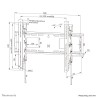 Supporto TV Neomounts WL35-750BL16 42" 86"