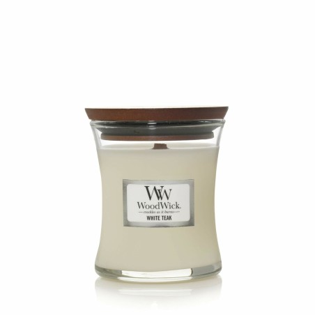 Candela Profumata Woodwick Core Mini White Teak 85 g