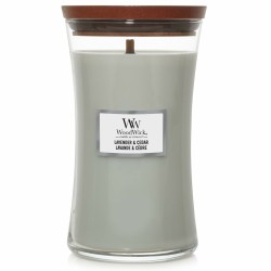 Candela Profumata Woodwick Core Large Lavender & Cedar 609 g