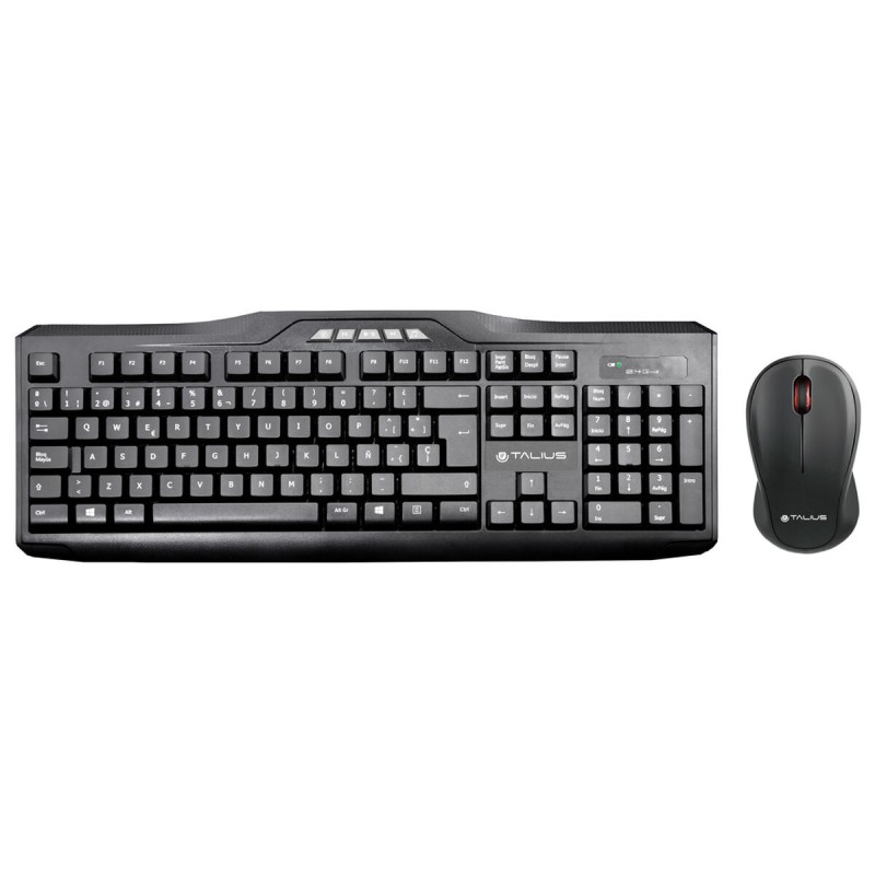 Tastiera e Mouse Talius KB-6001 Nero Qwerty in Spagnolo Tastiera e Mouse Talius KB-6001 Nero Qwerty in Spagnolo