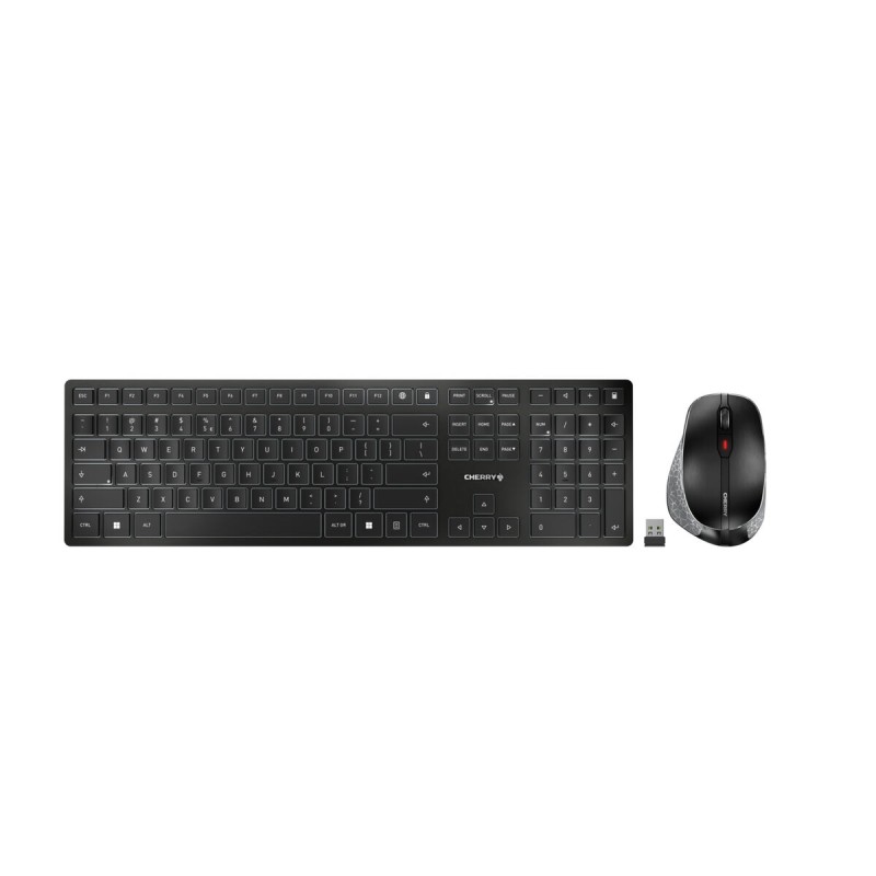 Tastiera e Mouse Wireless Cherry JD-9500ES-2 Grigio Spagnolo Qwerty in Spagnolo