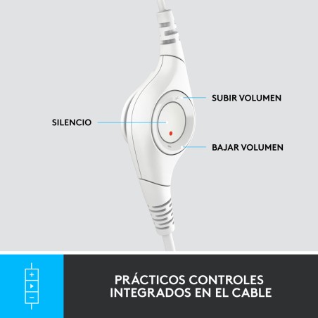 Auricolari Logitech H390 Bianco