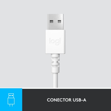Auricolari Logitech H390 Bianco
