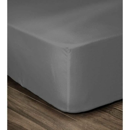 Lenzuolo con angoli Lovely Home Grigio Grigio scuro Letto matrimoniale 160 x 200 cm