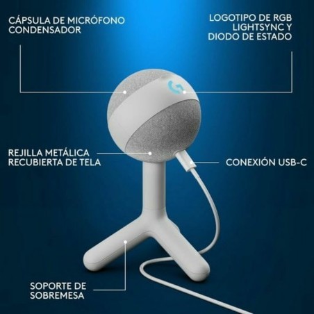 Microfono Logitech 988-000558 Bianco