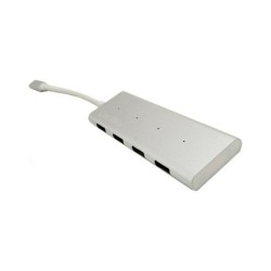 Hub USB C CoolBox COO-HUC4U3 Alluminio