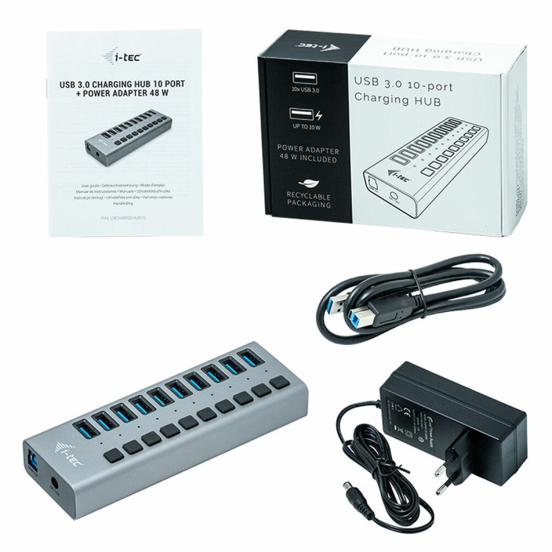 Hub USB i-Tec U3CHARGEHUB10 Hub USB i-Tec U3CHARGEHUB10