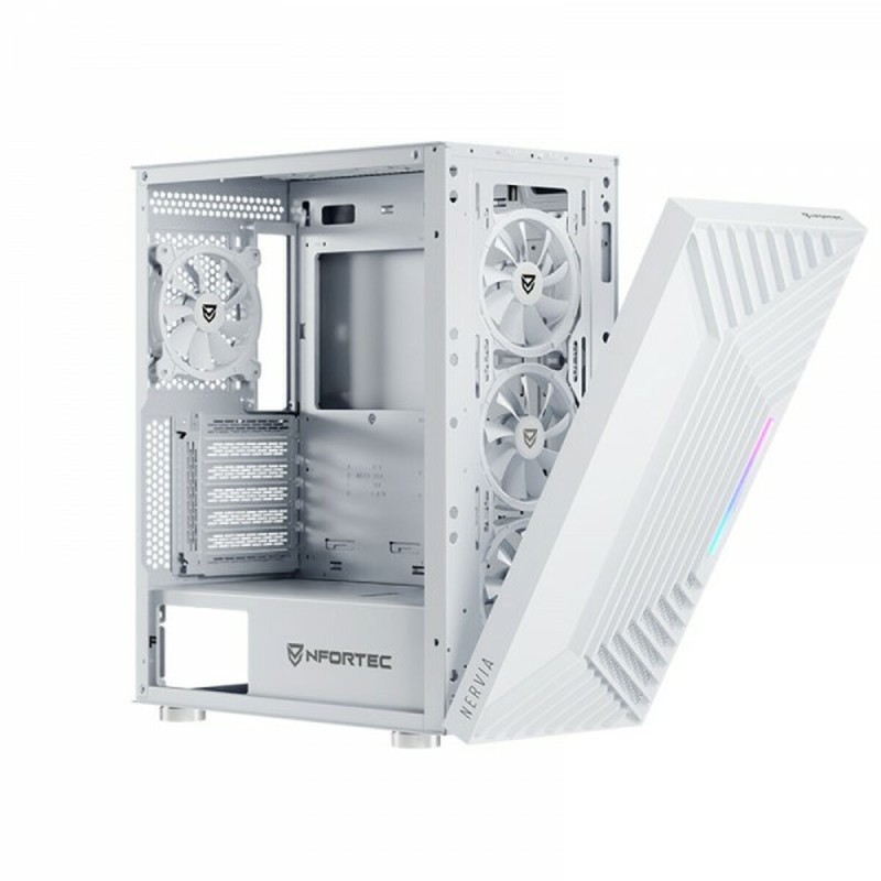 Case computer desktop ATX Nfortec NF-CS-NERVIA-W Bianco Case computer desktop ATX Nfortec NF-CS-NERVIA-W Bianco