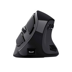 Mouse senza Fili Trust Voxx Ergonomico Verticale Bluetooth Ricaricabile Nero 2400 dpi