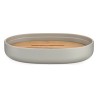 Portasapone Berilo BP16-104G Marrone Grigio Bambù polipropilene 9,5 x 2,5 x 13 cm (6 Unità)
