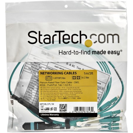 Cavo fibra ottica Startech MPO8LCPL3M 3 m