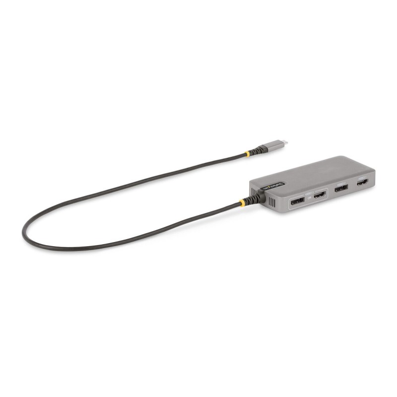 Hub USB-C Startech 117B-USBC-MULTIPORT Grigio 100 W Hub USB-C Startech 117B-USBC-MULTIPORT Grigio 100 W