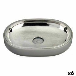 Portasapone Berilo BP15-004-3 Grigio Argentato Acciaio inossidabile Plastica 9,5 x 2,5 x 13 cm (6 Unità)
