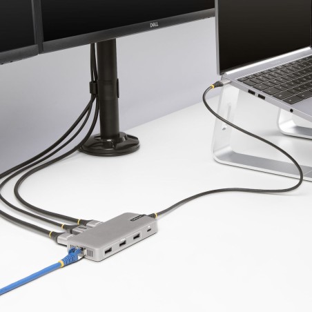 Hub USB-C Startech 117B-USBC-MULTIPORT Grigio 100 W