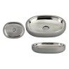 Portasapone Berilo BP15-004-3 Grigio Argentato Acciaio inossidabile Plastica 9,5 x 2,5 x 13 cm (6 Unità)