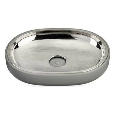 Portasapone Berilo BP15-004-3 Grigio Argentato Acciaio inossidabile Plastica 9,5 x 2,5 x 13 cm (6 Unità)