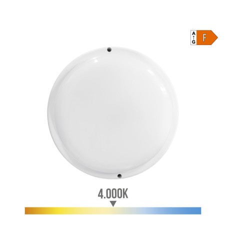 Applique LED EDM 32406 Bianco Alluminio Plastica F 18 W 120 W 1820 Lm E27 Rotondo (4000 K)